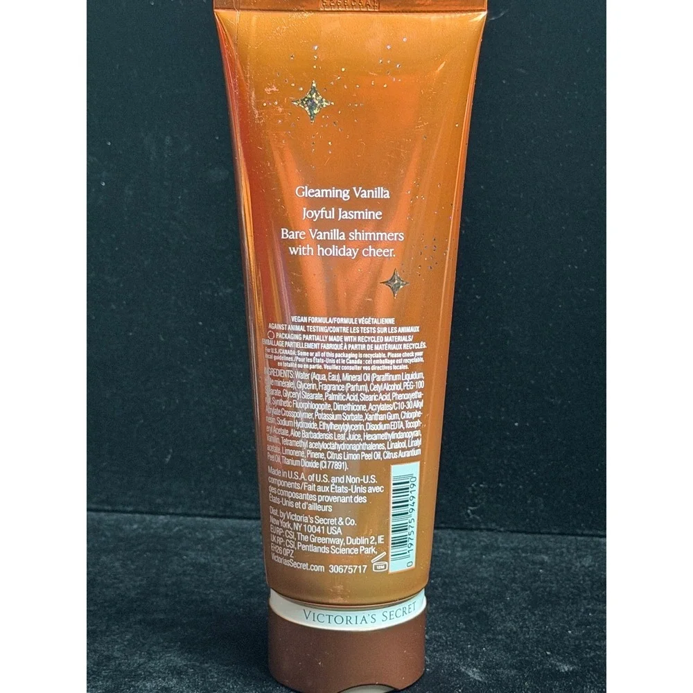 Victoria's Secret Bare Vanilla Joy Shimmer Fragrance Lotion 8oz Holiday‎ Edition